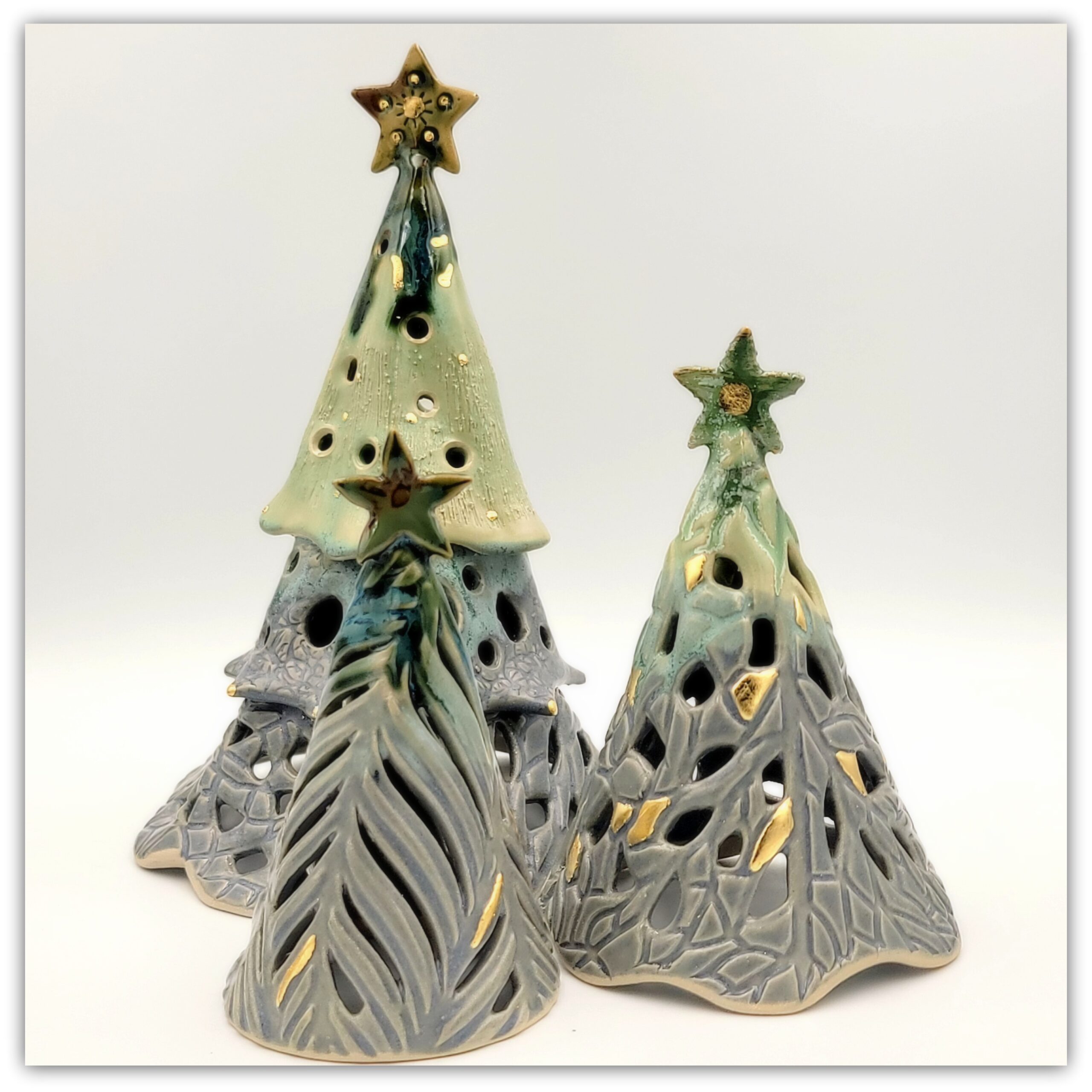 Christmas tree L " Blue farytale" - Image 8