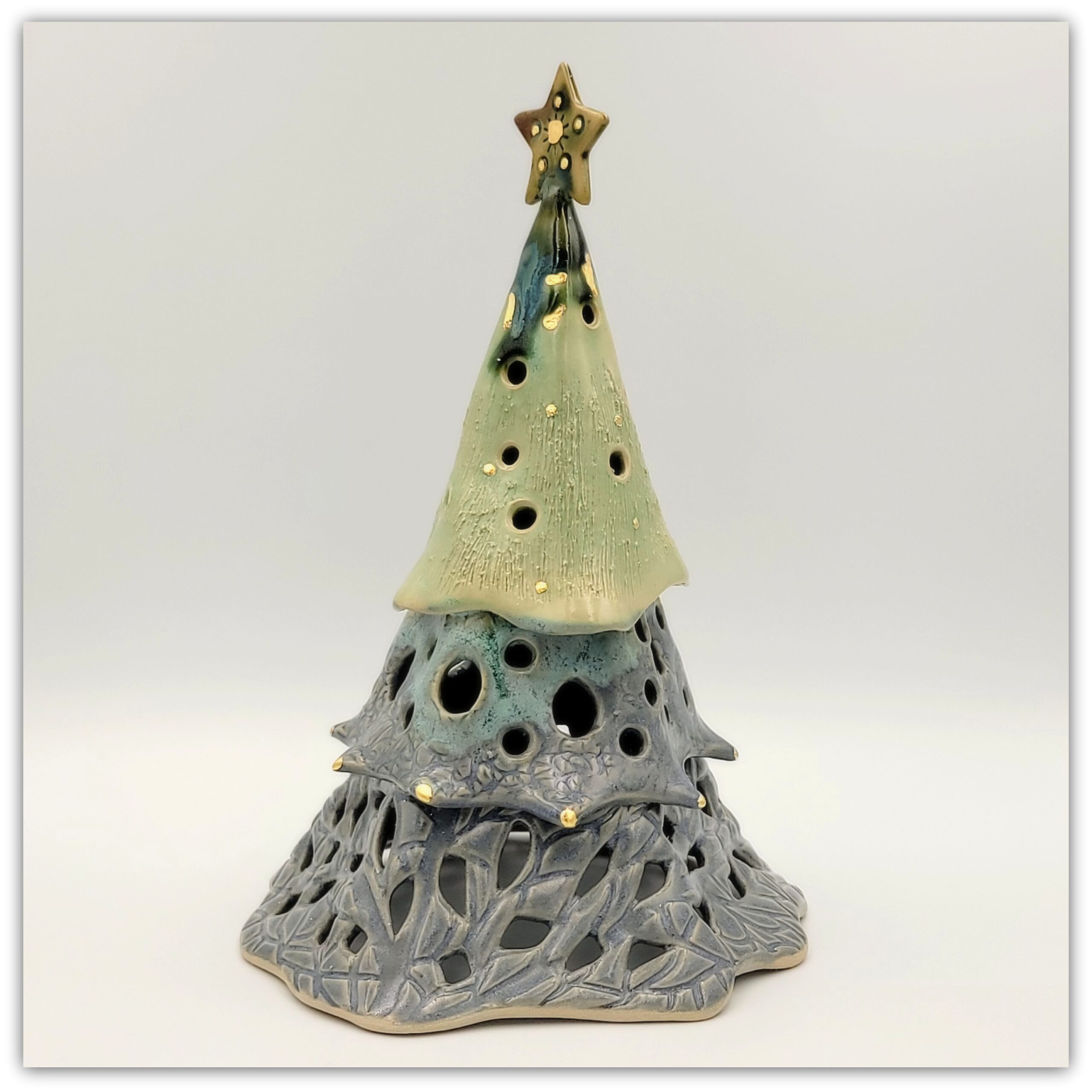 Christmas tree L " Blue farytale" - Image 4